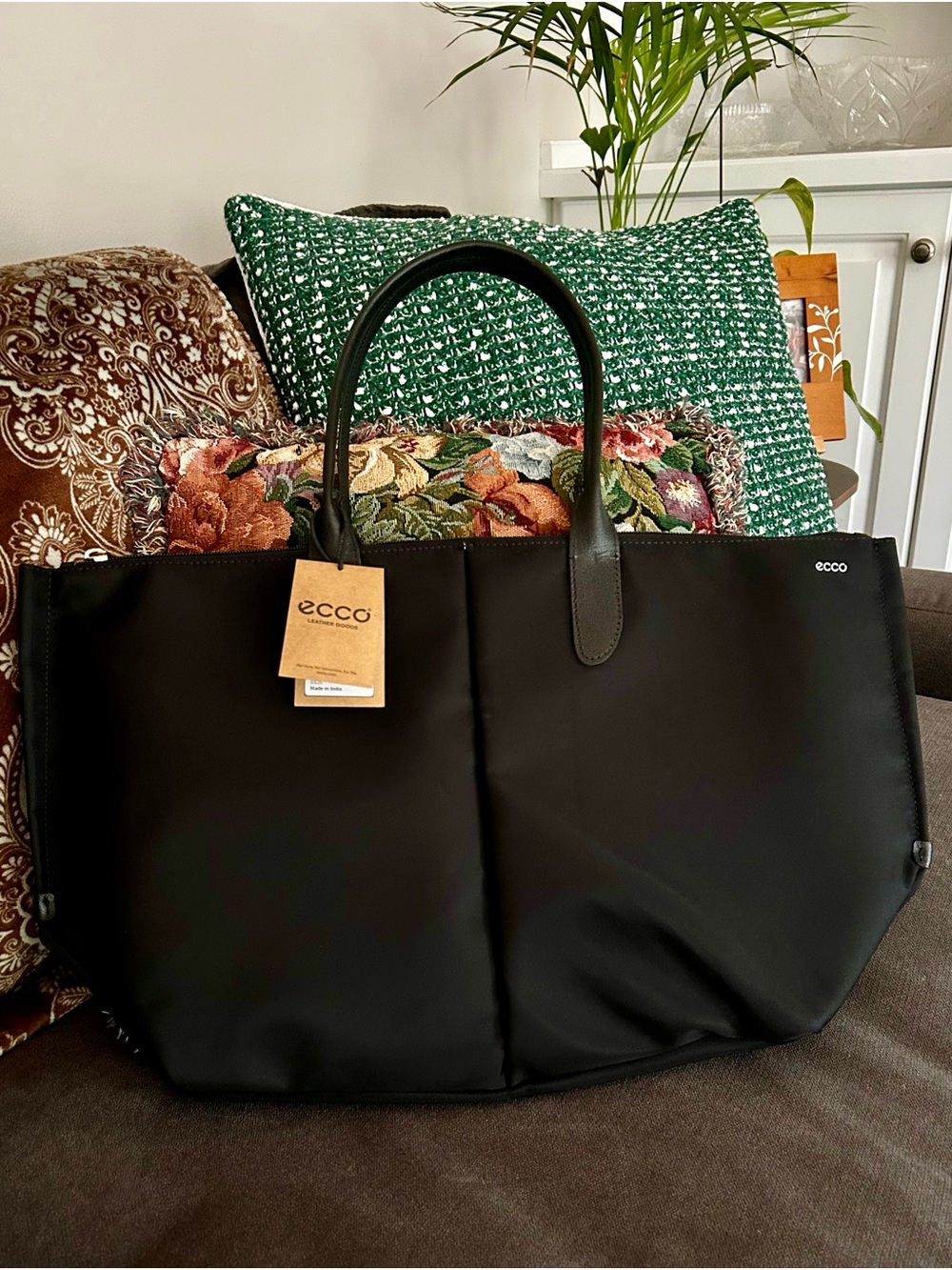 Ecco Black Tote Bag